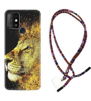 INFINIX Hot 8 9 10 11S Hot 10 Play 10T Kılıf Boyun Asklı Rasta Silikon Leon 1323