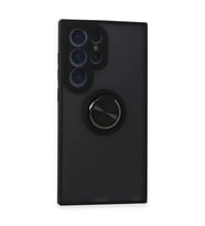 Galaxy S24 Kılıf Montreal Yüzüklü Kapak - Siyah