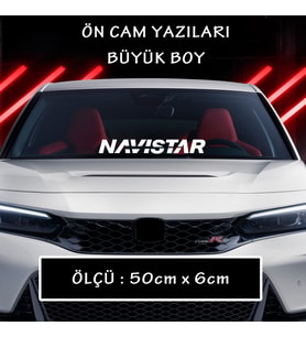 TUNİNG ön arka cam uyumlu sticker yazı - Büyük boy spor tuning modifiye etiket