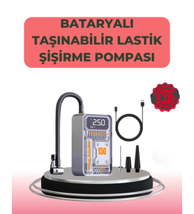 Çok Fonksiyonlu Araç, Bisiklet, Top Uyumlu Elektrikli Hava Pompası