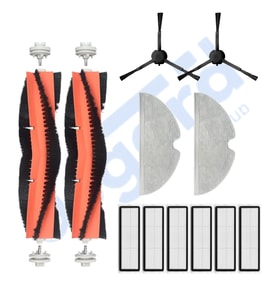 Dreame F9 - Z10 Pro Uyumlu 2 Ana Fırça 2 Yan Fırça 6 Filtre 2 Mop PKT-iasgf0001120