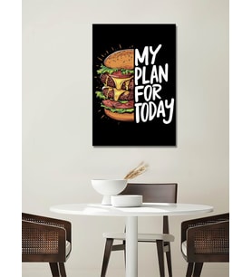 BURGER ART KANVAS TABLO RESTORAN EV DUVAR SALON OFİS HEDİYELİK DEKARASYON SÜSÜ ÖLÇÜ SEÇİNİZ :)