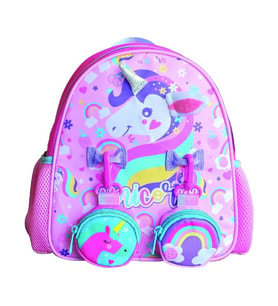 DREAM VEST UNİCORN MİNİ SIRT ÇANTASI PEMBE (K)