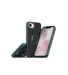 İphone 16E Montreal Yüzüklü Kapak - Yeşil