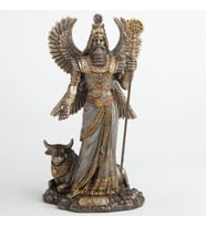 Dekoratif Anu Biblo – Wise Veronese Poliresin Mezopotamya Gök Tanrısı Figürü 23 cm