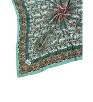 Mim Eşarp Prime Pamuk Etnik Desenli Eşarp 90x90 cm (Mint)