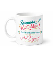 İstifa Eden Arkadaşa Sonunda Kurtuldum Yeni Hayata Merhaba Hediye Kupa Bardak