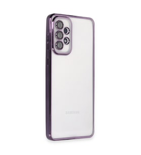 Galaxy A53 5G Kılıf Lensli Silikon - Mor