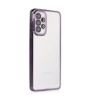 Galaxy A53 5G Kılıf Lensli Silikon - Mor
