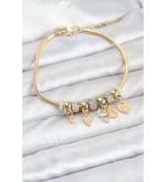 Charmlı Gold Renk Kadın Bileklik - Tj-Bb8219