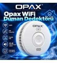 OPAX S100A-AA-W WiFi Kablosuz Duman Dedektörü – RF Interlink Akıllı Fotoelektrik