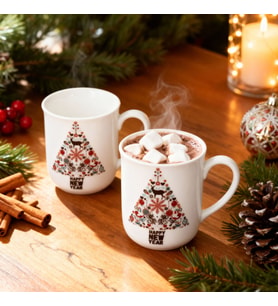 GÜRAL PORSELEN Enternasyonel 2 Adet Mug Bardak