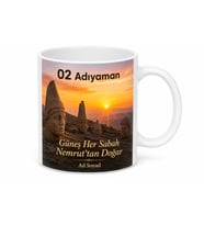 Adıyaman Plakalı Nemrut Dağı Güneşin Doğuşu Hatıra Kupa Bardak Hediye