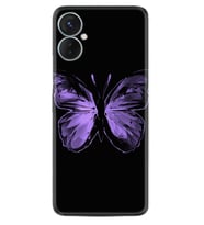 Tecno Spark 9T Kılıf Resimli Desenli Silikon Platinium Series Black Butterfly 1879