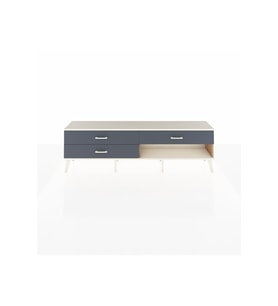 Arges TV Ünitesi 3 Çekmeceli  176x30x51 Çam-Aytaşı/Antrasit