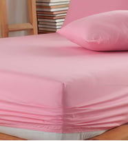 Formeya Lastikli Çarşaf Takımı %100 Pamuk (Yastık Kılıflı) Ranforce Kumaş (Pembe)