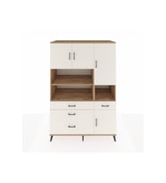 Kronos Dolap 9 Raflı 4 Çekmeceli 4 Kapaklı 132x59x195 Çam-Aytaşı/Aytaşı