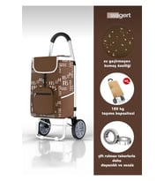 Dayanıklı Metal Tekerlekli Pazar Arabası, Pratik ve Konforlu Taşıma Aracı
