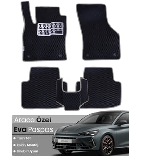 CUPRA LEON (2024-2025) Uyumlu EVA Paspas Tam Set–Araca Özel,Su Geçirmez,Kolay Montaj