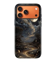 iPhone 17 Pro Velvet Kılıf Lansman İçi Kadife Temalı Desenli Silikon Yaldızlı Yıldızlar 13505