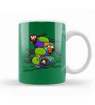 Gouldian Finches Tower Kupa Bardak Porselen