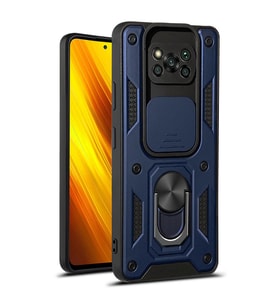Microsonic Xiaomi Poco X3 Pro Kılıf Impact Resistant Siyah (Lacivert)