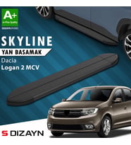 S-Dizayn Dacia Logan 2 MCV Skyline Siyah Yan Basamak 183 Cm 2013-2020 A+ Kalite