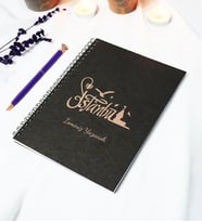 Kişiye Özel İstanbul Temalı Siyah Kraft Kapaklı Defter - 45 Yaprak A5 (90 SAYFA) 15x21 Cm