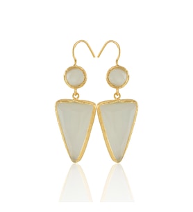Kadir Jewellery 22 Ayar Altın Kaplama Kadın Sallantılı Küpe -El İşçiliği Ve Hipoalerjenik Küpe