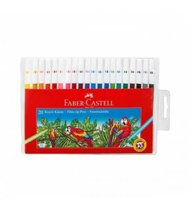 FABER CASTELL 20 RENK KEÇELİ KALEM