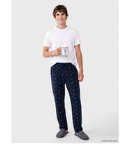 LC WAIKIKI Lacivert Regular Fit Baskılı Erkek Pijama Alt