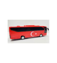Display Sürtmeli Türk Bayraklı Takım Otobüsü
