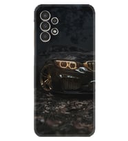 Samsung Galaxy M14 Kılıf Silikon Desen Özel Seri Black Car 1768