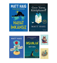 Gece Yarısı Kütüphanesi -İnsanlar -Hayat İmkansız- Zamanı Durdurmanın Yolları - Matt Haig (DEFTERLİ) (Renksiz)