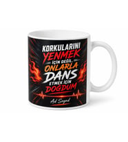 Adrenalin Bağımlısı Yazılı Kupa Bardak Özel Tasarım Hediye Porselen Mug