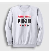 Presmono Unisex Beyaz Wsop World Series Of Poker Sweatshirt 363693tt (Beyaz)
