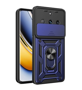 Microsonic Realme 11 Pro+ Kılıf Impact Resistant Kırmızı (Lacivert)