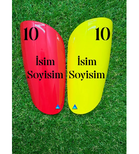 Armadura Kişiye Özel Tekmelik - Renkli-Kırmızı Sarı - 1 Takım (010)