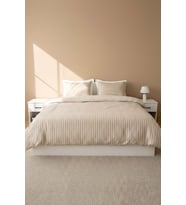 Bamboo Saten Vizon Çift Kişilik Nevresim Takımı – 6 Parça Çeyiz Seti