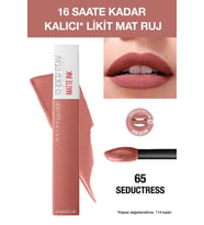 Maybelline Likit Mat Ruj 65 - SuperStay Matte Ink Liquid Lipstick 65 Seductress