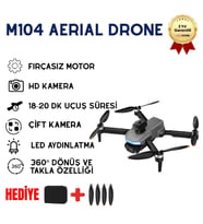 M104 Drone,Fırçasız Motorlu, 360° Dönüş ve Takla Özellliği ile Akıllı Drone