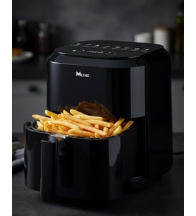 1360W Güçlü 4 Litre Kapasiteli Dokunmatik Cam Hazneli Airfryer