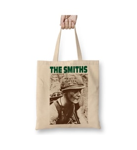 The Smiths Meat Is Murder Beyaz Bez Çanta Uzun Saplı Alışveriş Çantası Plaj Çantası