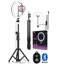 Tripod Ledli Ayaklı Tripot Pro 6500k Youtuber Fotoğraf Video Çekimi Telefon Tutucu(KUMANDA HEDİYE)
