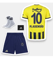 M.Asensio-10 Fênerbahçe 26-27 Yeni Sezon Çocuk Futbol Forması - 4'lü Set