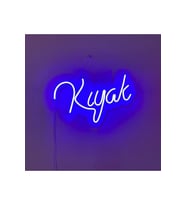 Kıyak Yazılı Neon Led Işıklı Dekoratif Duvar Aydınlatması Anahtar İle Açma Kapama (Buz Mavisi)