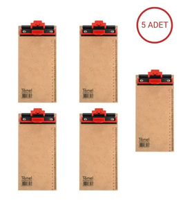 Temel 1/3 A4 Ahşap Sekreterlik Otomatik Mekanizmalı Kalem Tutma Aparatlı 5li Set