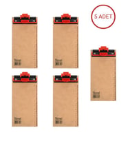 Temel 1/3 A4 Ahşap Sekreterlik Otomatik Mekanizmalı Kalem Tutma Aparatlı 5li Set