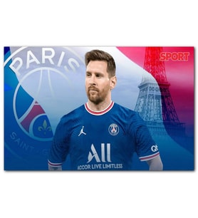Cakatablo Messi PSG Görseli  MDF Tablo