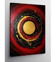Kanvas Tablo Soyut Dairesel Sanat
